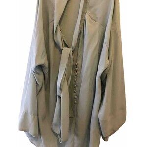 Eva Mendes Women’s Blouse Mint Green Color Size XL